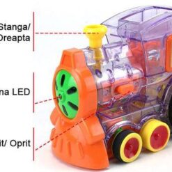 Joc educativ - Trenuletul Domino cu 80 Piese