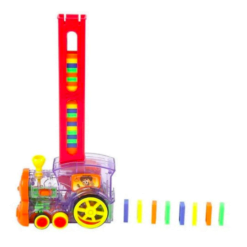 Joc educativ - Trenuletul Domino cu 80 Piese