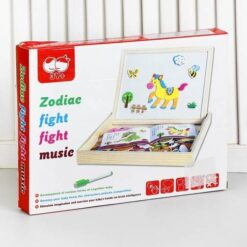 Carte Puzzle din lemn magnetica - Animale Salbatice