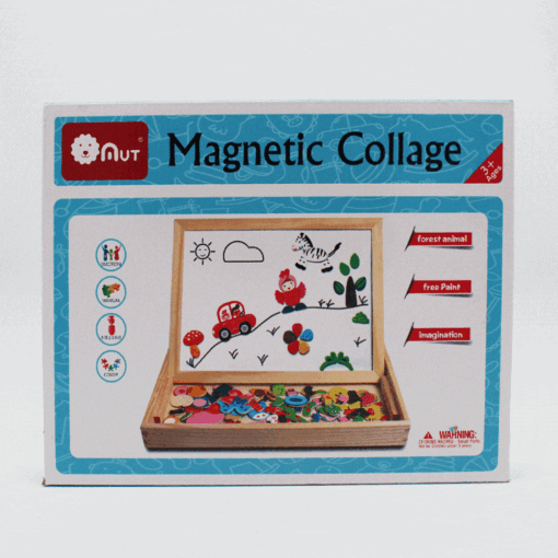 Carte Puzzle din lemn magnetica - Tematica Animale