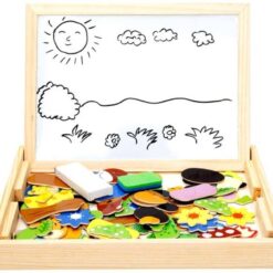 Carte Puzzle din lemn magnetica - Tematica Animale