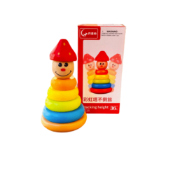 Turn Montessori de sortare si stivuire - 6 piese