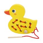 Joc Montessori de snuruit din lemn - Ratusca