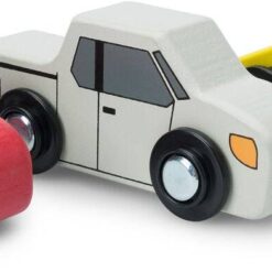 Joc din lemn - Parcare supraetajata cu masinute si elicopter