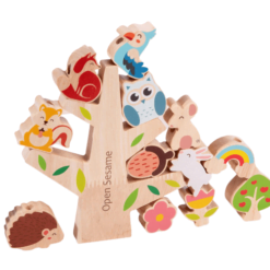 Joc educativ snuruit si echilibru - Copacul cu animalute