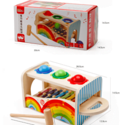 Jucarie educativa tip Montessori - Xilofon cu bile si ciocan