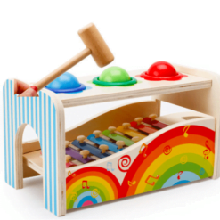 Jucarie educativa tip Montessori - Xilofon cu bile si ciocan