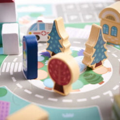 Set 100 de cuburi in galetusa cu sortator de forme geometrice