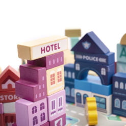 Set 100 de cuburi in galetusa cu sortator de forme geometrice