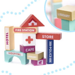 Set 100 de cuburi in galetusa cu sortator de forme geometrice