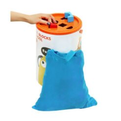 Set 200 de cuburi in galetusa cu sortator de forme, pentru prescolari