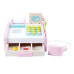 Casa de marcat din lemn pentru copii, cu 18 piese