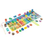 Joc multifunctional Montessori cu 5 in 1 Activitati, 3 ani+
