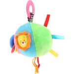 Jucarie senzoriala si zornaitoare pentru bebelusi, cu etichete si inele