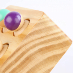 Joc Cilindrii Montessori - Set 9 papusi din lemn