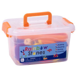 Joc educativ Montessori - Puzzle cu pietricele colorate