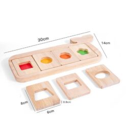 Joc educativ Montessori de asociere culori si forme