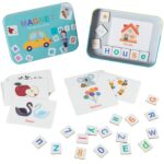 Joc magnetic de asociere cu litere, cifre si imagini