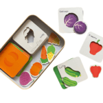 Primul Puzzle al bebelusului - Joc de asociere cu legume, 24 piese