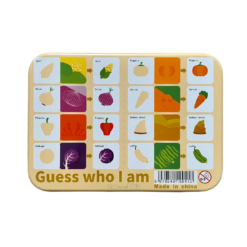 Primul Puzzle al bebelusului - Joc de asociere cu legume, 24 piese