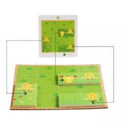 Puzzle Montessori cu Girafa - Joc de logica cu 10 piese