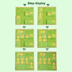 Puzzle Montessori cu Girafa - Joc de logica cu 10 piese