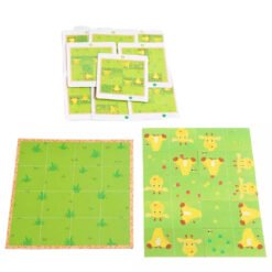Puzzle Montessori cu Girafa - Joc de logica cu 10 piese