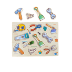 Puzzle incastru din lemn in Limba Romana - Ustensile