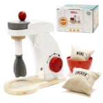Set mixer din lemn cu accesorii pentru copii, 3 ANI