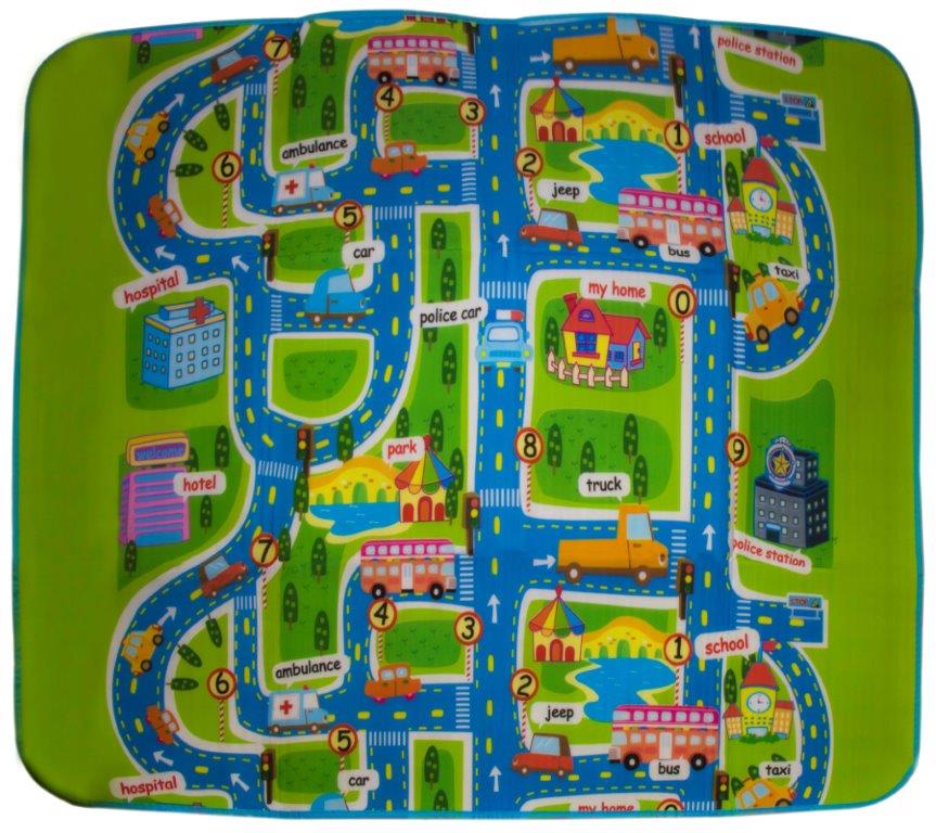 Covor de joaca din spuma termoizolant, 160 x 130 cm - Trafic