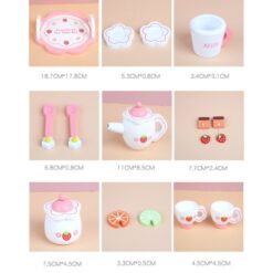 Jucarie Set de ceai cu 16 accesorii din lemn