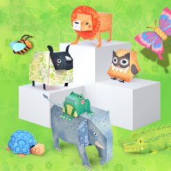 Origami cu 10 animale - Joc creativ si educativ
