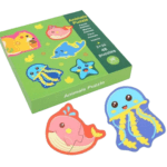 Puzzle din 2 piese pentru bebelusi - Animale marine, 48 piese