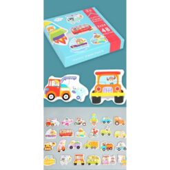 Puzzle din 2 piese pentru bebelusi - Mijloace de transport, 48 piese