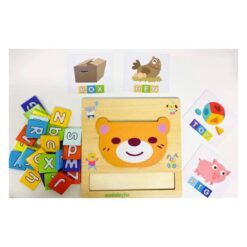 Puzzle educativ de asociere - alfabet si cuvinte