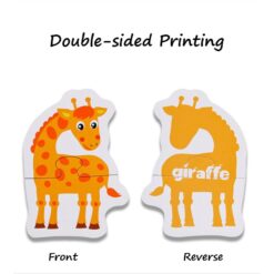 Set 24 puzzle din 2 piese - Animale domestice si salbatice