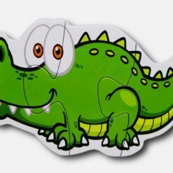 Set 6 puzzle-uri bebelusi din 2 sau 3 piese mari - Jungla, 18 luni 01