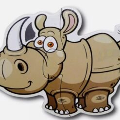 Set 6 puzzle-uri bebelusi din 2 sau 3 piese mari - Jungla, 18 luni 01