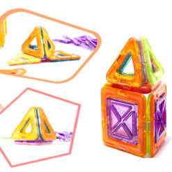 Set de constructie magnetic cu 20 de piese