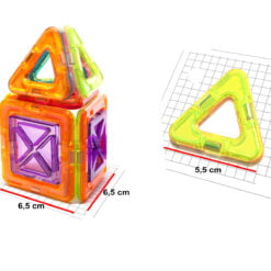 Set de constructie magnetic cu 20 de piese