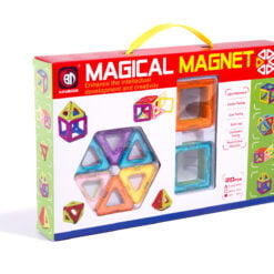 Set de constructie magnetic cu 20 de piese