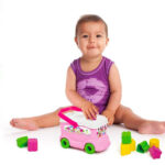 Autobuz cu sortator de forme geometrice-Clementoni roz