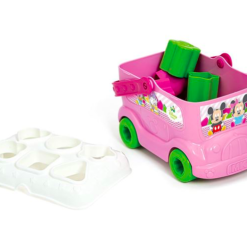 Autobuz cu sortator de forme geometrice-Clementoni roz
