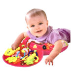 Perna cu activitati pentru bebelusi cu jucarii - Roz