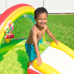 Piscina pentru copii cu Tobogan si Fantana, 2.90x1.80x1.04 m 06