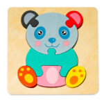 Puzzle 3D din lemn cu 7 piese - Ursulet