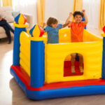 Spatiu de joaca gonflabil- Trambulina gonflabila, Castel, 175 x 175 x 135