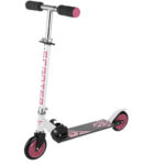 Trotineta pliabila din aluminiu pentru copii, roz si negru