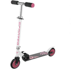 Trotineta pliabila din aluminiu pentru copii, roz si negru