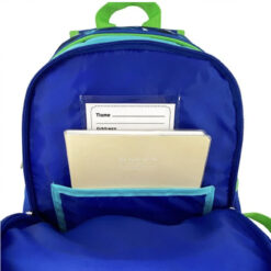 Ghiozdan de gradinita pentru baietei - Dinzoaur albastru 3D